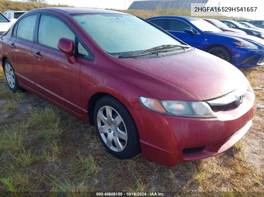 2HGFA16529H541657 2009 Honda Civic Lx