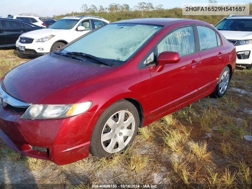 2009 Honda Civic Lx VIN: 2HGFA16529H541657 Lot: 40606150