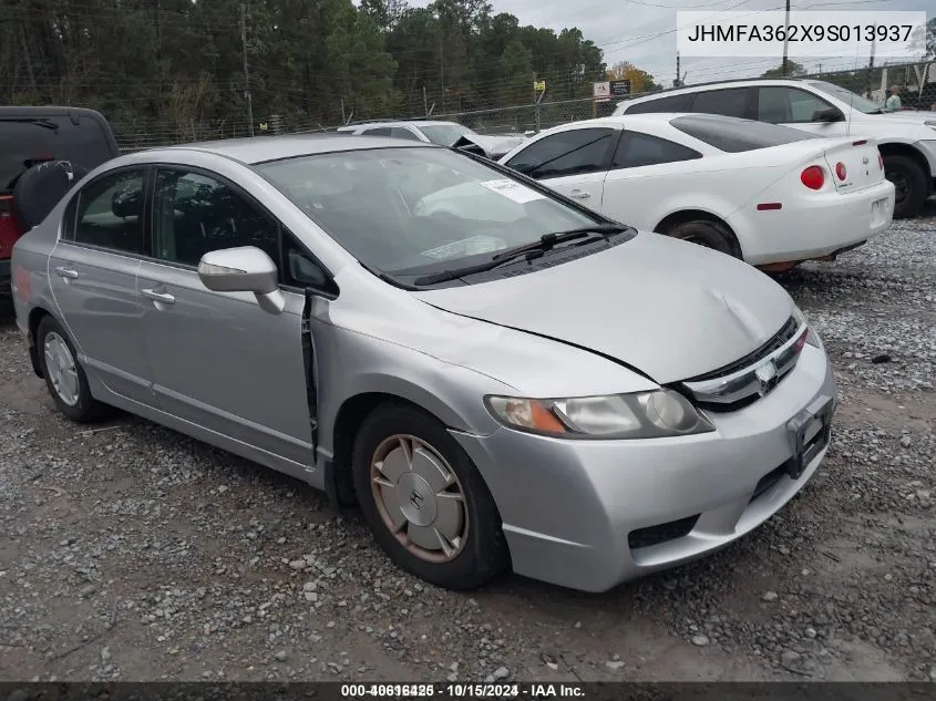 2009 Honda Civic Hybrid VIN: JHMFA362X9S013937 Lot: 40616425