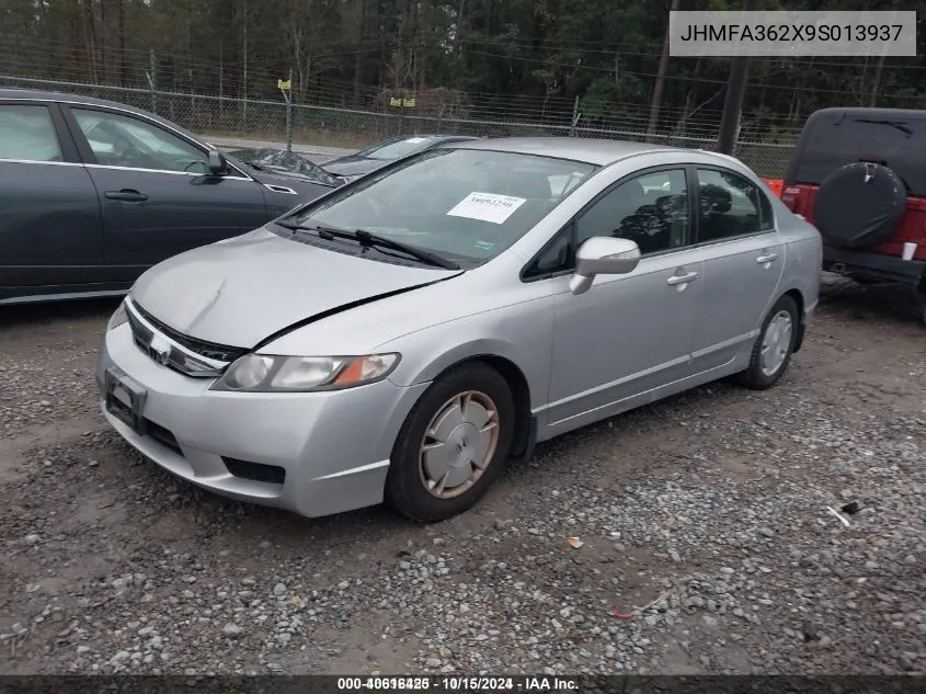 2009 Honda Civic Hybrid VIN: JHMFA362X9S013937 Lot: 40616425