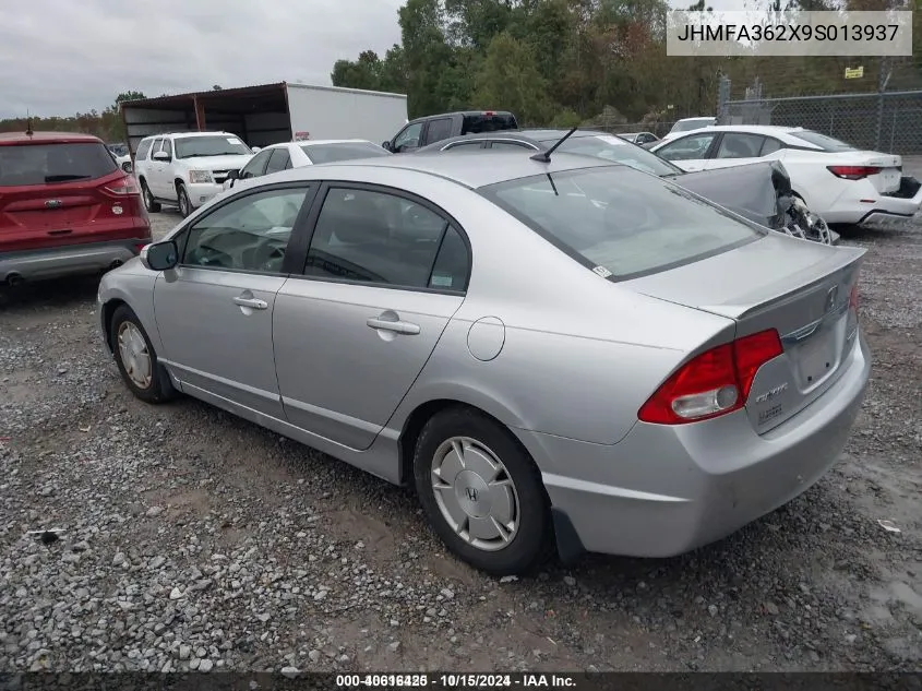 2009 Honda Civic Hybrid VIN: JHMFA362X9S013937 Lot: 40616425