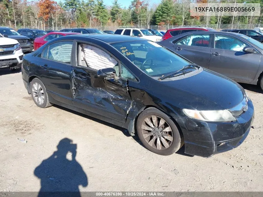 19XFA16889E005669 2009 Honda Civic Ex