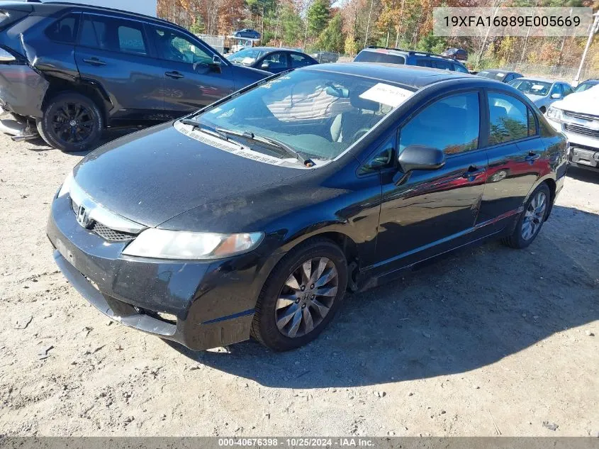 19XFA16889E005669 2009 Honda Civic Ex