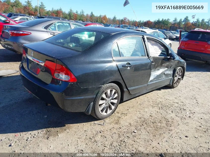 19XFA16889E005669 2009 Honda Civic Ex