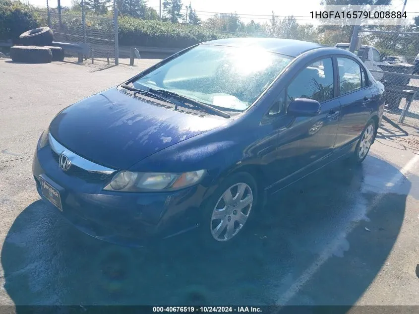 1HGFA16579L008884 2009 Honda Civic Lx