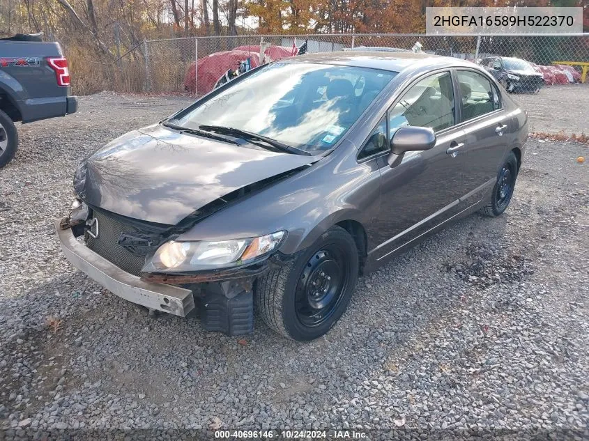 2HGFA16589H522370 2009 Honda Civic Lx