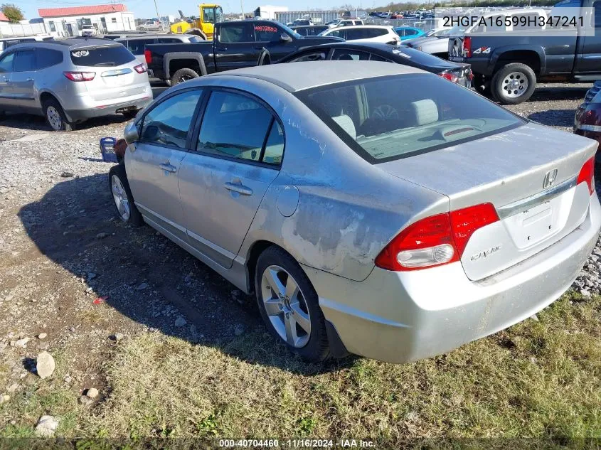 2009 Honda Civic Lx VIN: 2HGFA16599H347241 Lot: 40704460