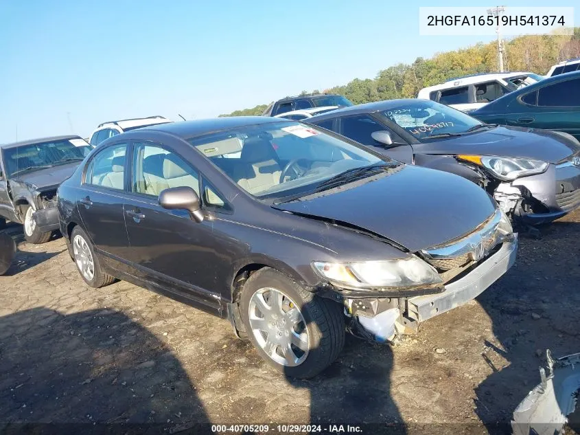 2HGFA16519H541374 2009 Honda Civic Lx