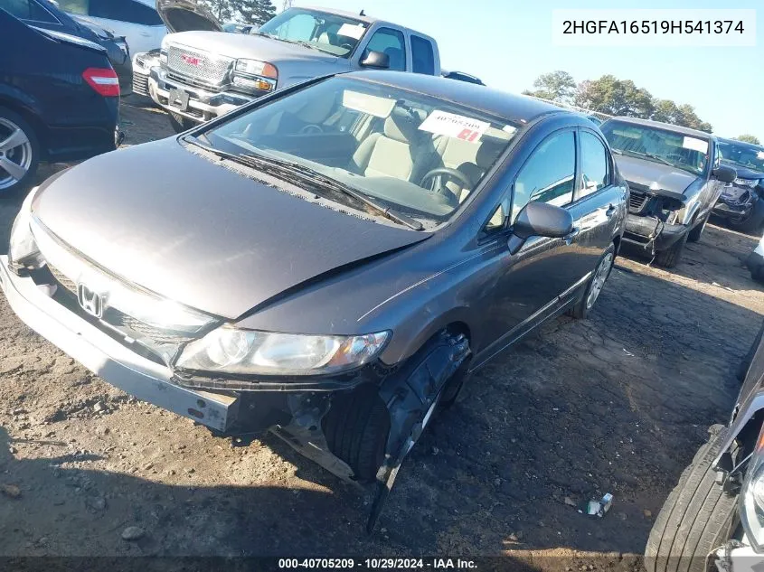 2HGFA16519H541374 2009 Honda Civic Lx