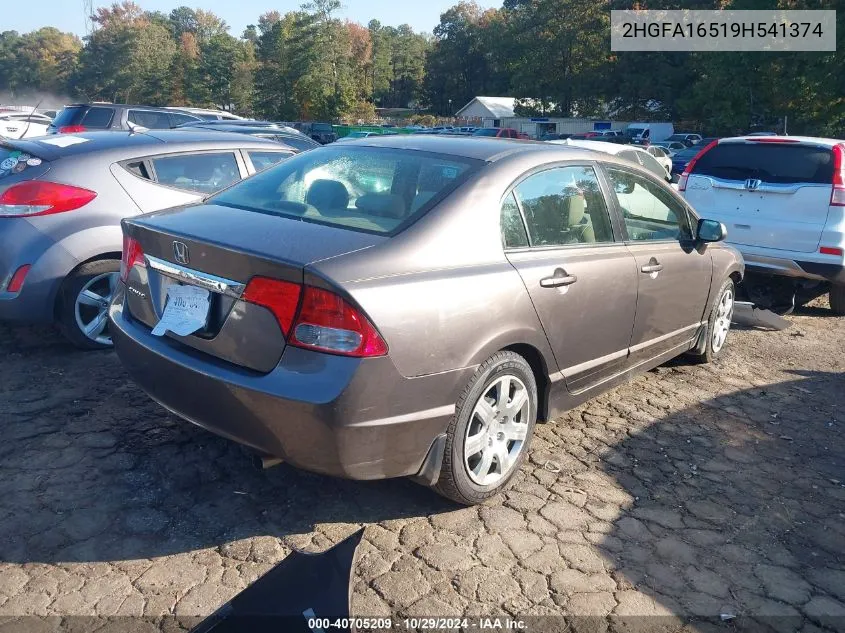 2HGFA16519H541374 2009 Honda Civic Lx