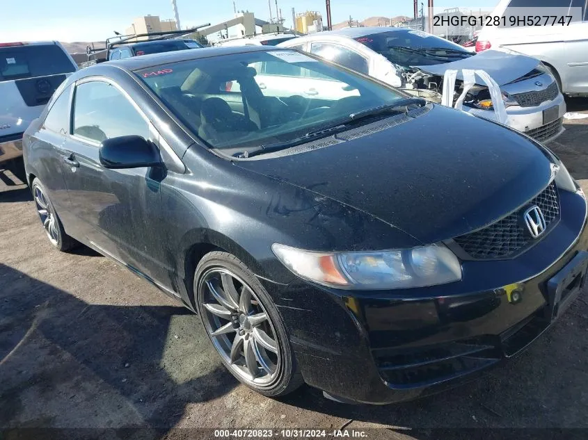 2009 Honda Civic Ex VIN: 2HGFG12819H527747 Lot: 40720823