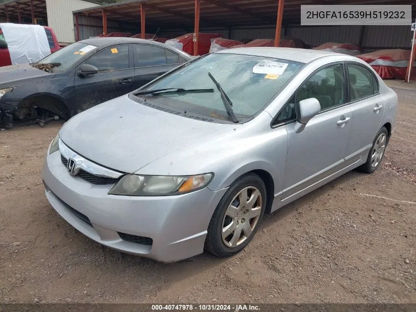 2HGFA16539H519232 2009 Honda Civic Lx