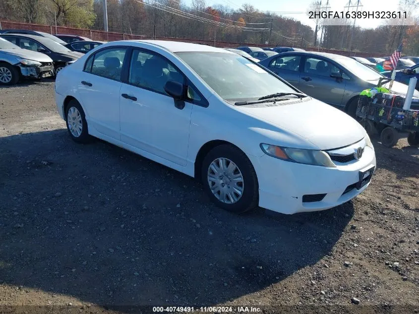 2009 Honda Civic Vp VIN: 2HGFA16389H323611 Lot: 40749491