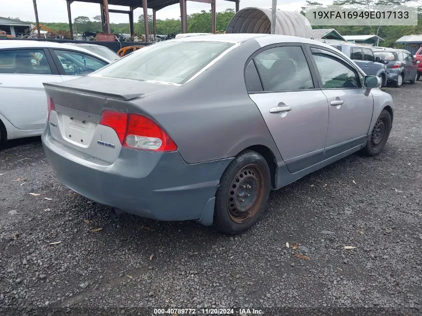 2009 Honda Civic Ex-L VIN: 19XFA16949E017133 Lot: 40789772