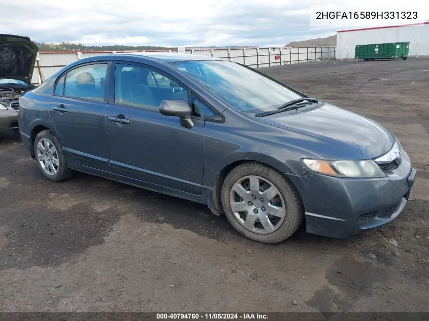 2009 Honda Civic Lx VIN: 2HGFA16589H331323 Lot: 40794760