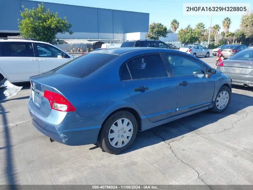 2009 Honda Civic Vp VIN: 2HGFA16329H328805 Lot: 40796924