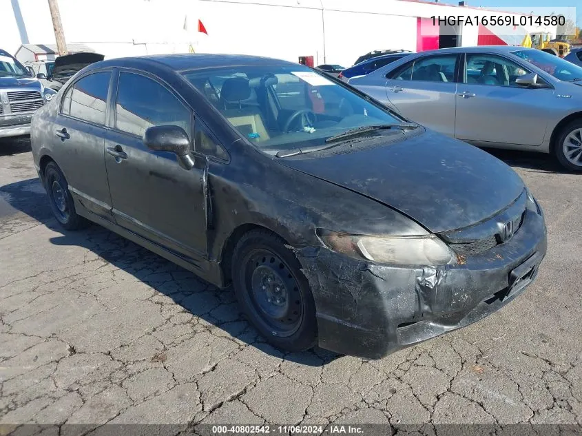 2009 Honda Civic Lx VIN: 1HGFA16569L014580 Lot: 40802542