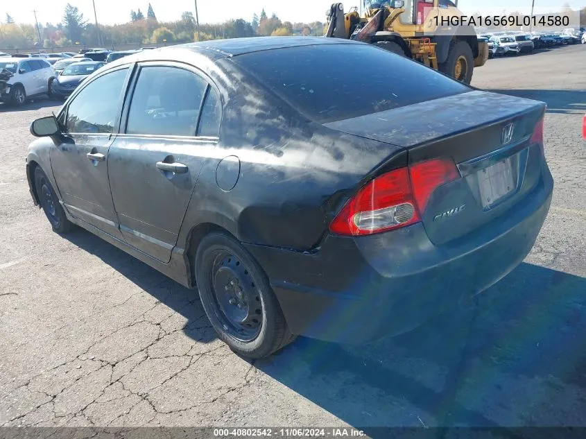 2009 Honda Civic Lx VIN: 1HGFA16569L014580 Lot: 40802542