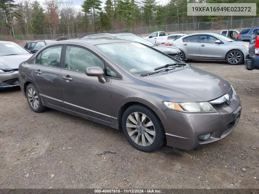 2009 Honda Civic Ex-L VIN: 19XFA16949E023272 Lot: 40807615