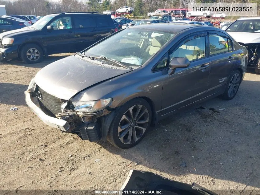 2009 Honda Civic Lx VIN: 1HGFA16589L023555 Lot: 40868091