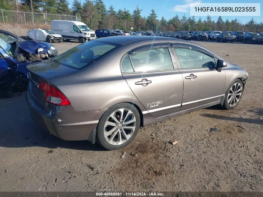 2009 Honda Civic Lx VIN: 1HGFA16589L023555 Lot: 40868091