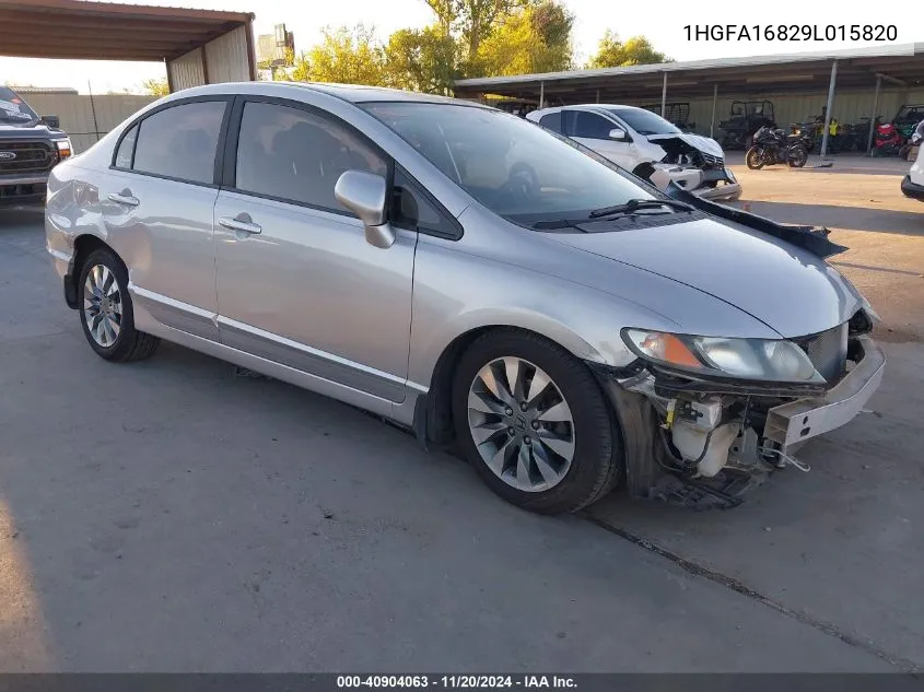 2009 Honda Civic Ex VIN: 1HGFA16829L015820 Lot: 40904063