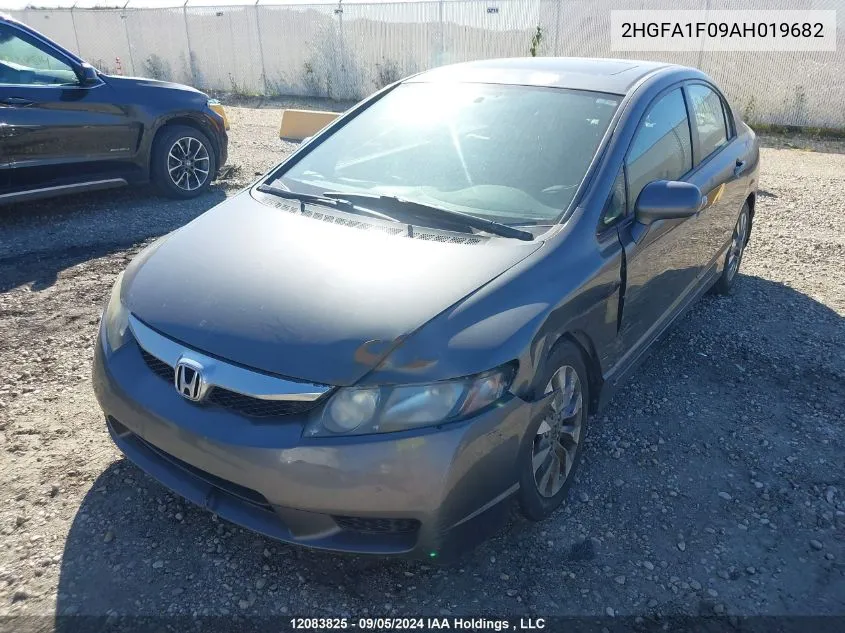 2HGFA1F09AH019682 2010 Honda Civic Sdn