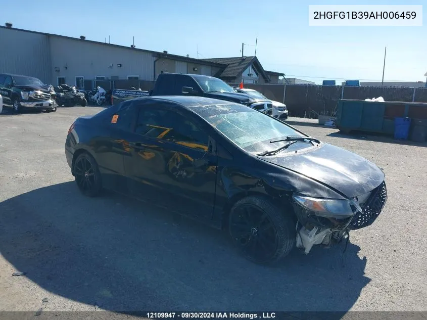 2HGFG1B39AH006459 2010 Honda Civic Cpe