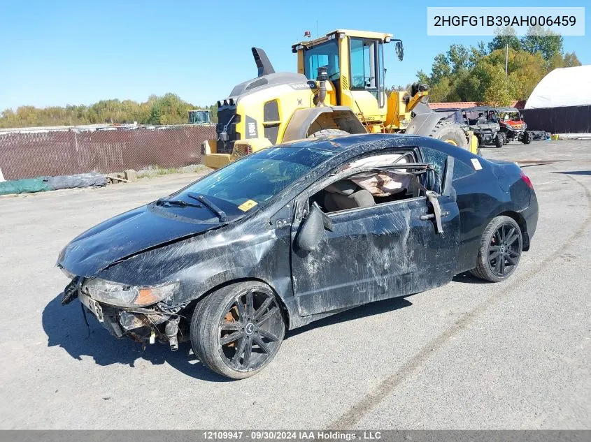 2010 Honda Civic Cpe VIN: 2HGFG1B39AH006459 Lot: 12109947