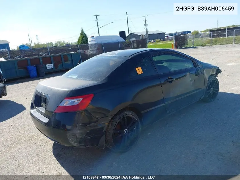 2HGFG1B39AH006459 2010 Honda Civic Cpe