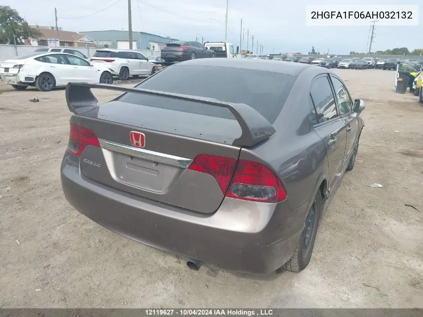 2HGFA1F06AH032132 2010 Honda Civic Sdn