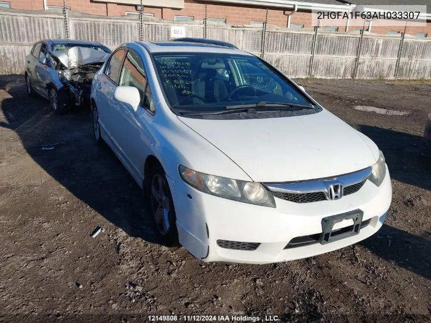 2010 Honda Civic Sdn VIN: 2HGFA1F63AH033307 Lot: 12149808