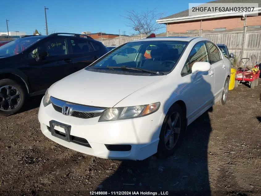 2010 Honda Civic Sdn VIN: 2HGFA1F63AH033307 Lot: 12149808