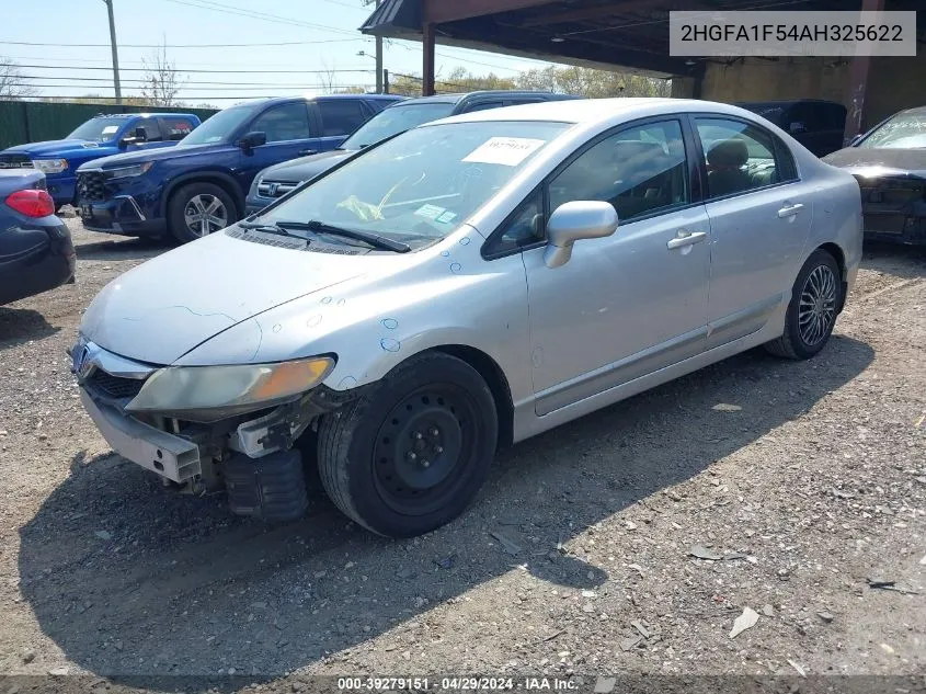 2010 Honda Civic Lx VIN: 2HGFA1F54AH325622 Lot: 39279151