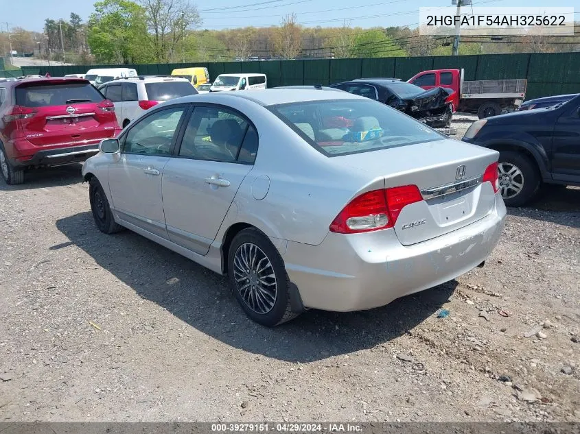 2010 Honda Civic Lx VIN: 2HGFA1F54AH325622 Lot: 39279151