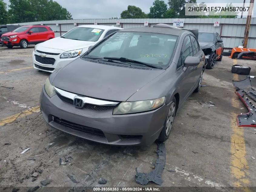 2HGFA1F57AH587067 2010 Honda Civic Lx