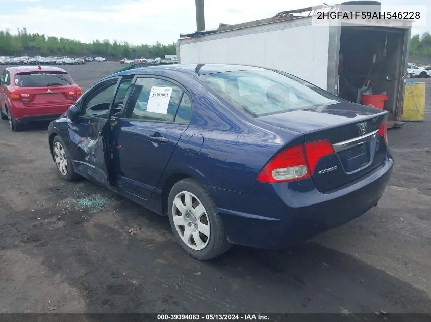 2010 Honda Civic Lx VIN: 2HGFA1F59AH546228 Lot: 39394083