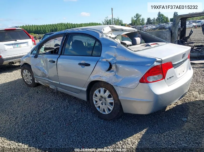 19XFA1F37AE015232 2010 Honda Civic Vp