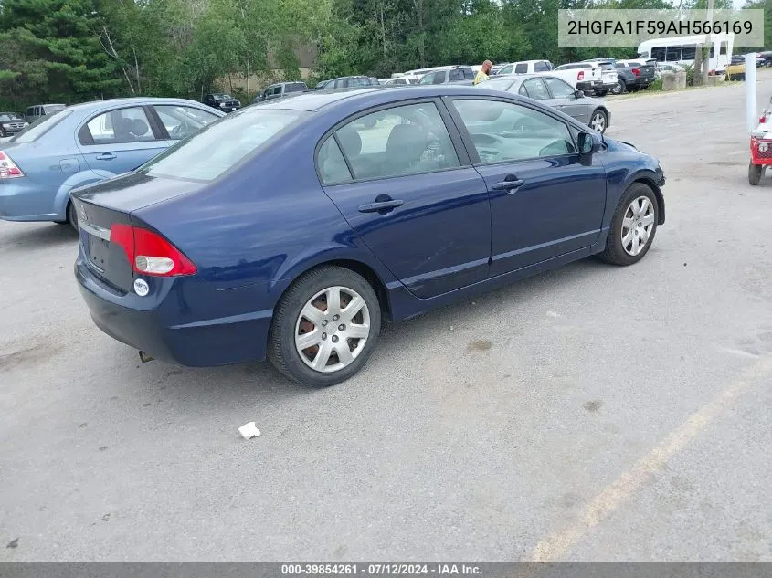 2010 Honda Civic Lx VIN: 2HGFA1F59AH566169 Lot: 39854261