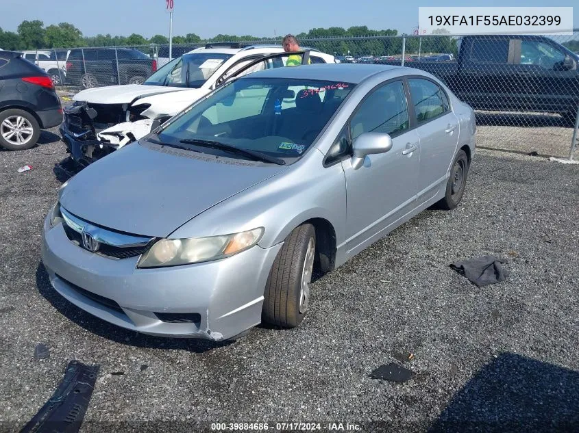 2010 Honda Civic Lx VIN: 19XFA1F55AE032399 Lot: 39884686