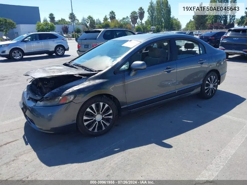 19XFA1F50AE045643 2010 Honda Civic Lx