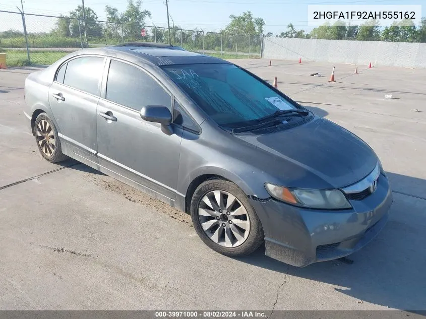 2HGFA1F92AH555162 2010 Honda Civic Ex-L