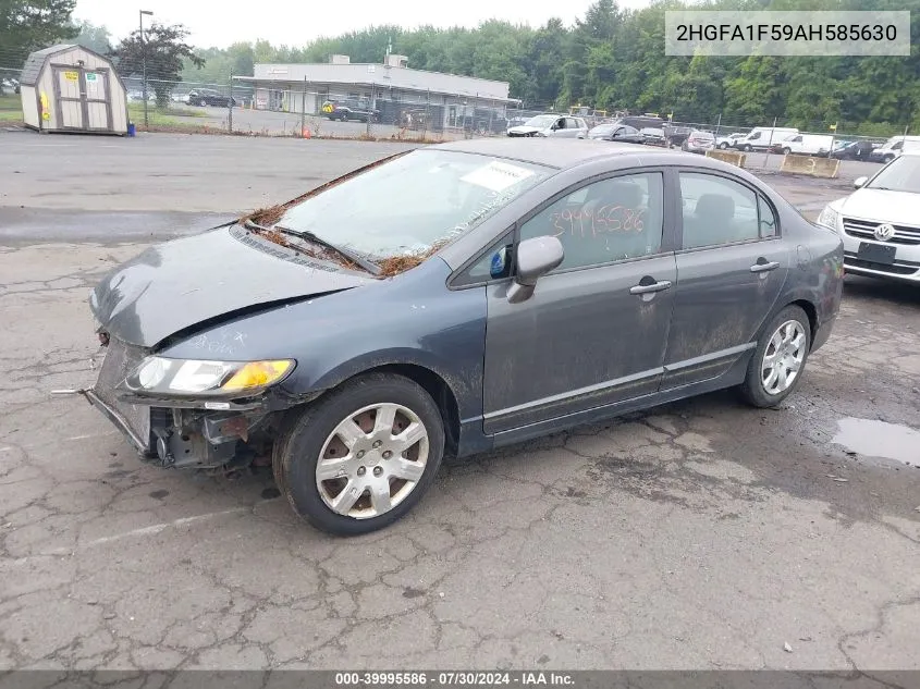 2HGFA1F59AH585630 2010 Honda Civic Lx