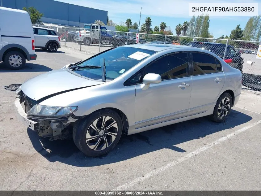 2HGFA1F90AH553880 2010 Honda Civic Ex-L