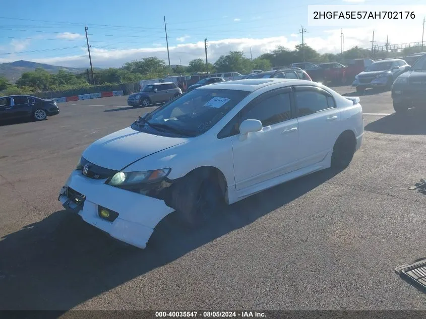 2HGFA5E57AH702176 2010 Honda Civic Si