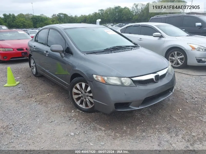 19XFA1F84AE072905 2010 Honda Civic Ex