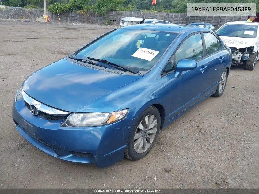 19XFA1F89AE045389 2010 Honda Civic Ex