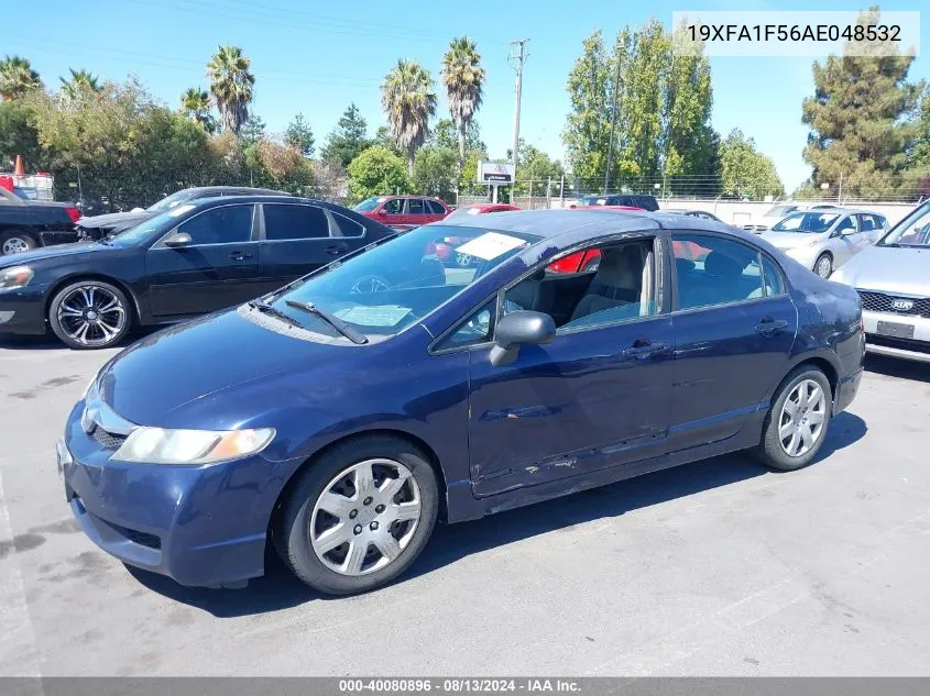 19XFA1F56AE048532 2010 Honda Civic Lx