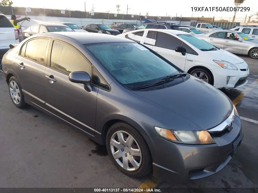 2010 Honda Civic Lx VIN: 19XFA1F50AE067299 Lot: 40113137