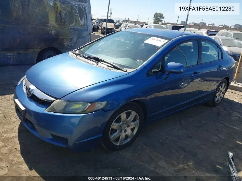 19XFA1F58AE012230 2010 Honda Civic Lx